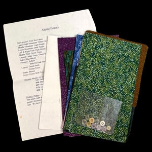 Piecemakers Quilt 1998 Calendar FABRIC ONLY for Block 4 Alpine Beauty NO PATTERN